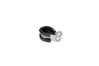 HPS Stainless Steel Adel Cushion Clamp for 3/16" (5mm) OD Tube, Wire and Hose, Black Rubber EPDM