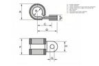 HPS Stainless Steel Cushion Loop Clamp for Tube, Wire and Hose, Black Rubber EPDM