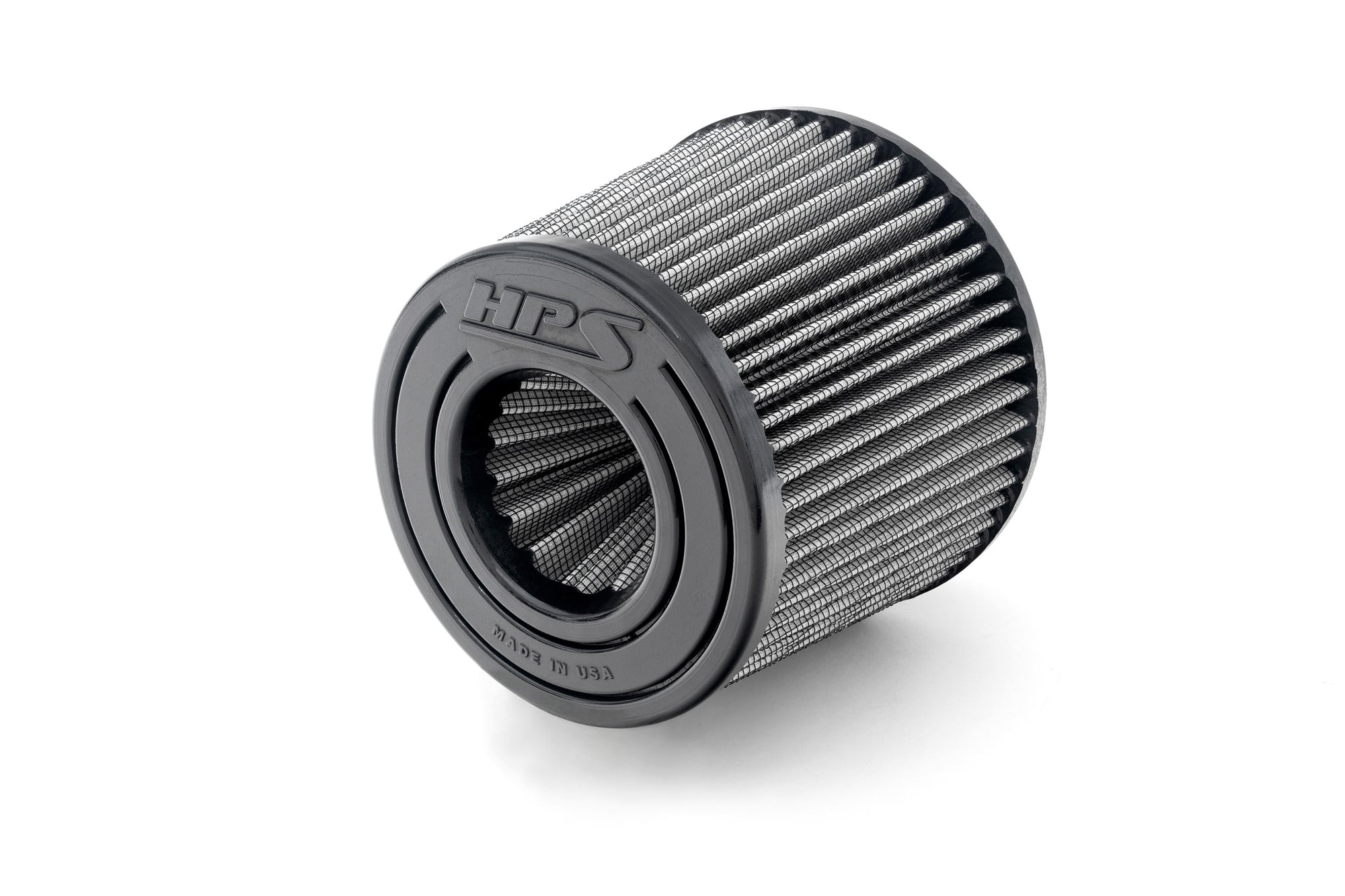 HPS Performance 3" ID x 6.5" Long Open Top Dual Cone Air Filter Replacement Cold Air Intake Kit HPS-4341