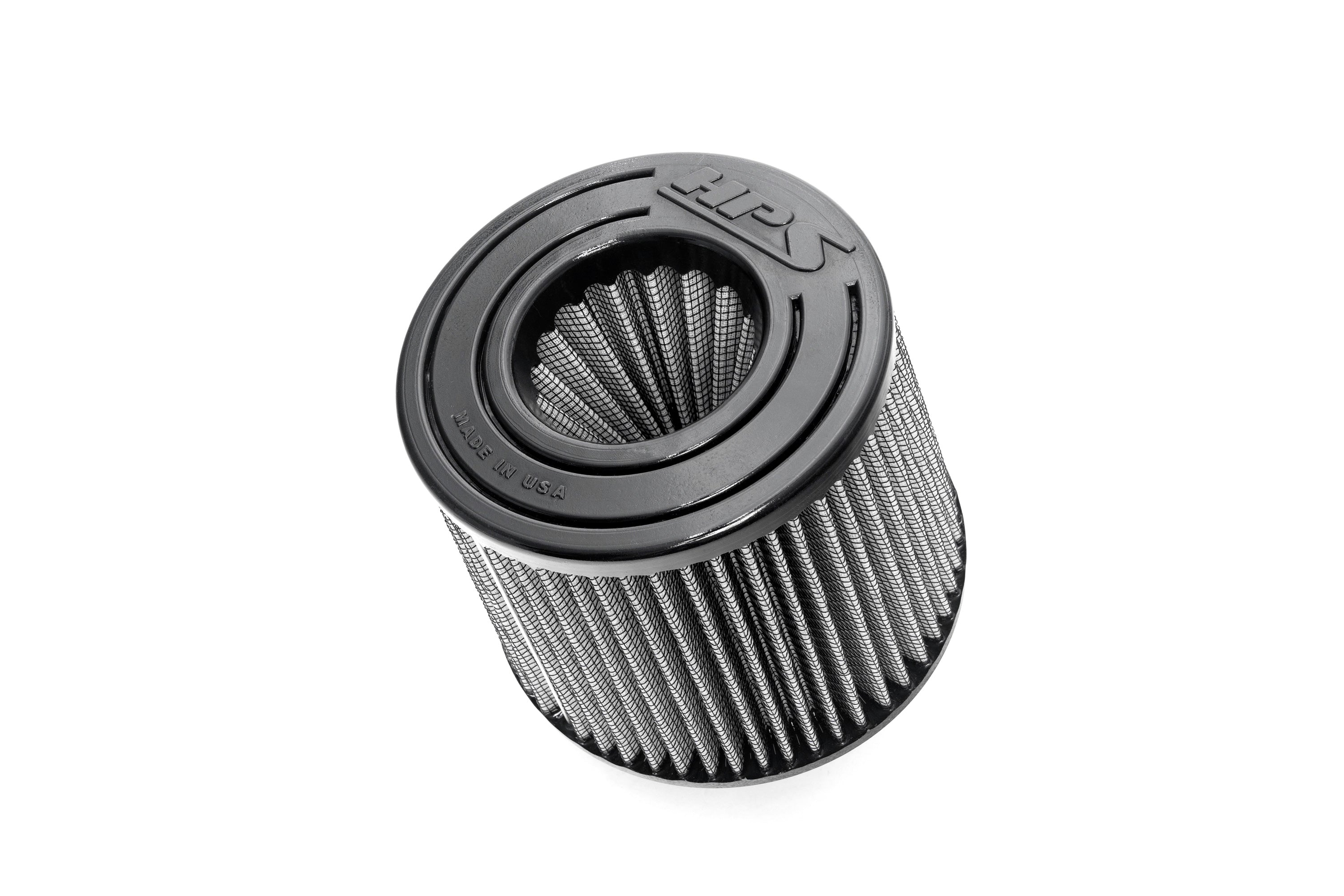 HPS Performance 83mm Open Top Dual Cone High Flow Air Filter Replacement Shortram Intake HPS-4342