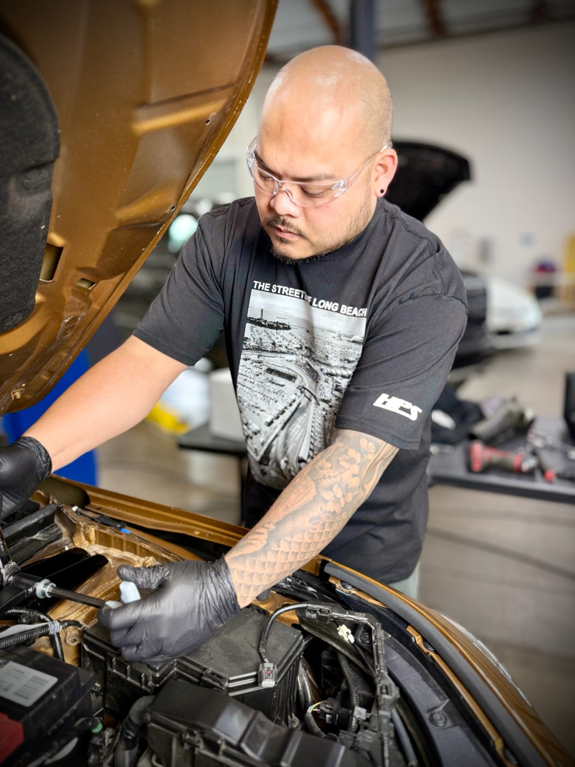 HPS Performance The Streets of Long Beach Aerial View T-Shirt, Black