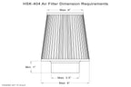 HPS Performance Aluminum Heat Shield for 2.5" 2.75" 3" 3.25" 3.5" Air Filter, HSK-404