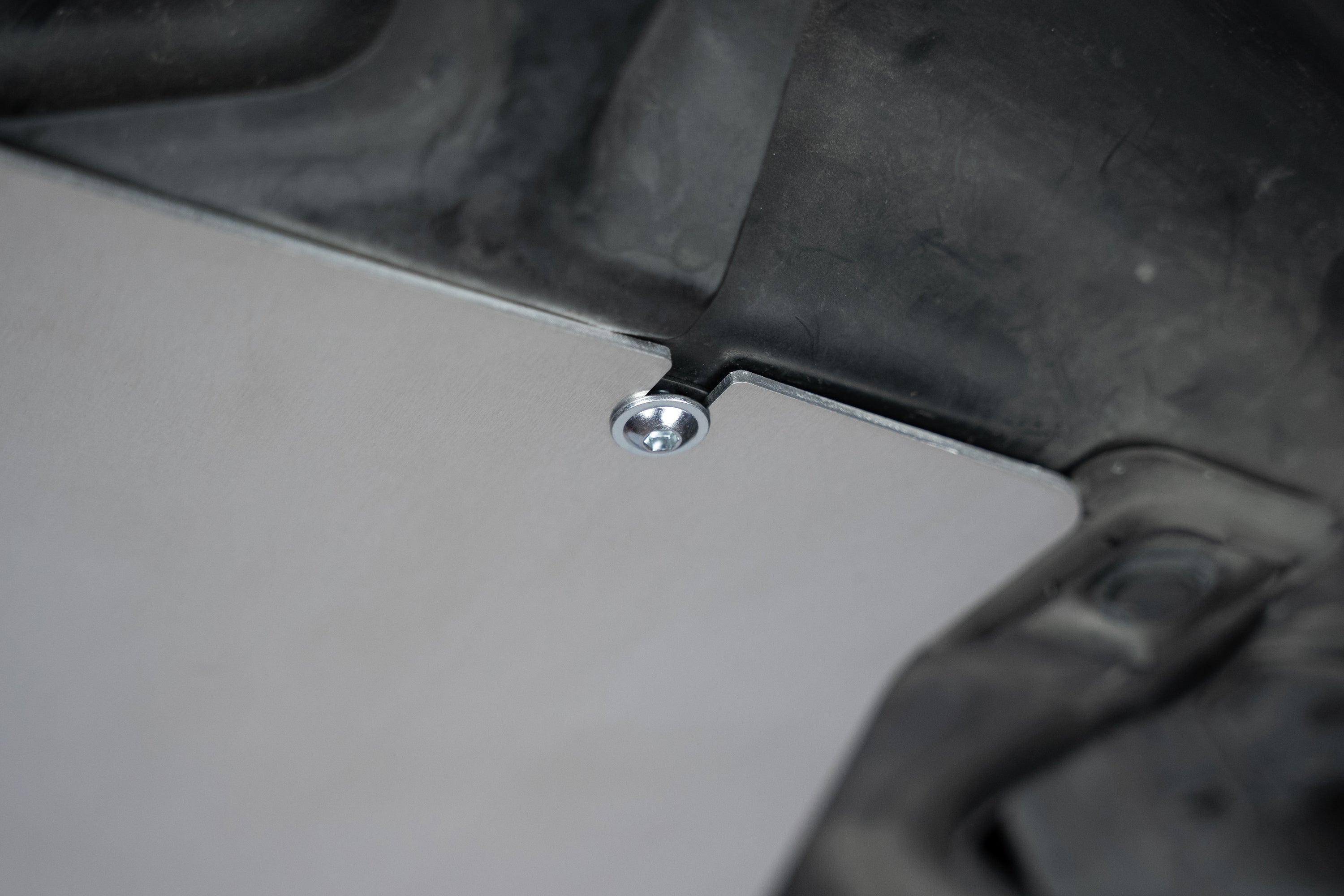 HPS Performance Aluminum Front Under Tray Skid Plate 2009-2013 Honda Fit 1.5L, SP-105