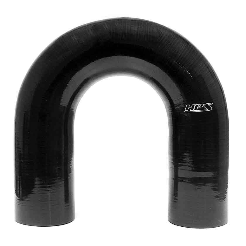 HPS 4 Ply Reinforced 90 Degree Silicone Hose Adapter 2.50 x 2.75 ID -  Black