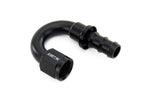HPS Performance 180 Degree U Bend Push-on Hose End to AN Female, Aluminum, Black