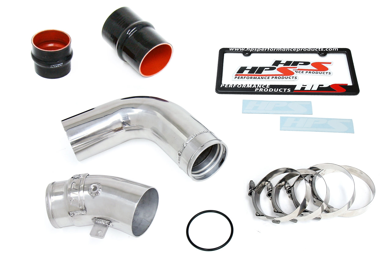HPS Intercooler Charge Pipe Cold Side, 2017-2019 Chevy Silverado 2500 HD Duramax 6.6L V8 Diesel Turbo L5P