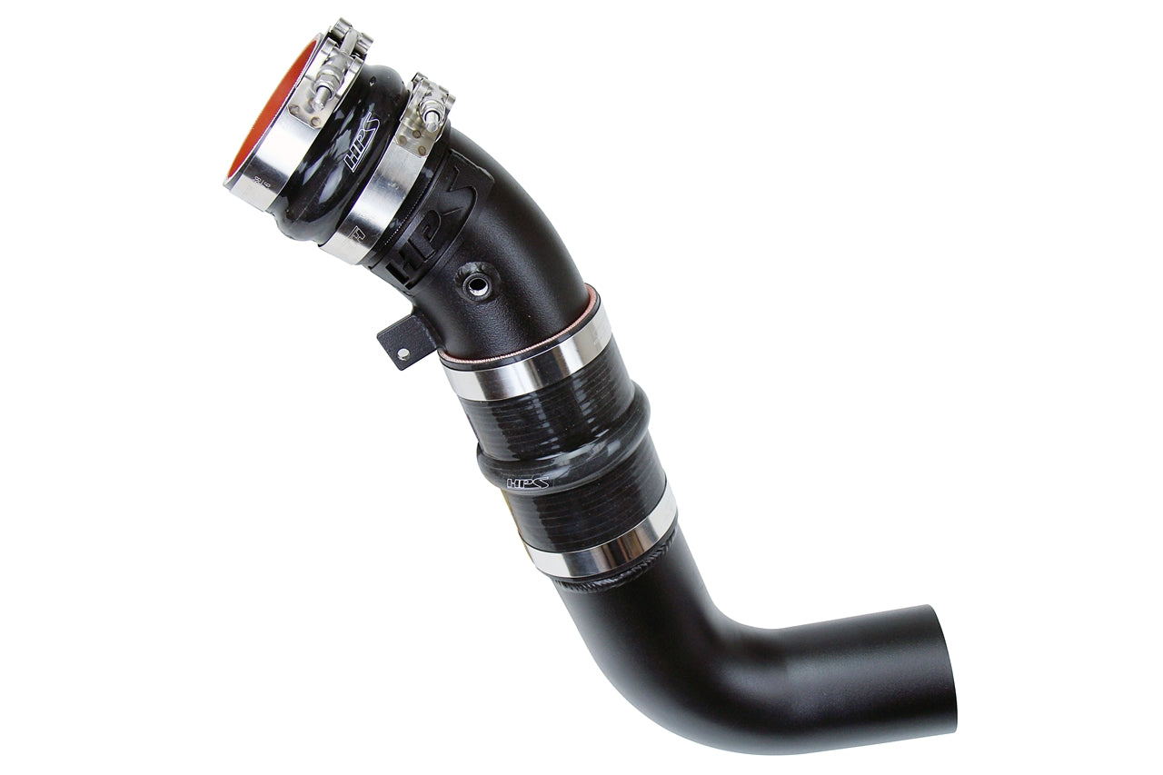 HPS Intercooler Charge Pipe Cold Side 2017-2020 GMC Sierra 2500 HD Duramax 6.7L (L5P) Turbo Diesel , Black 17-120WB