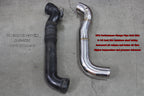 HPS 3.5" Stainless Steel Charge Pipe Cold Side vs OEM Plastic Chevy Silverado 2500HD 6.6L Duramax Diesel Turbo LML 17-125P