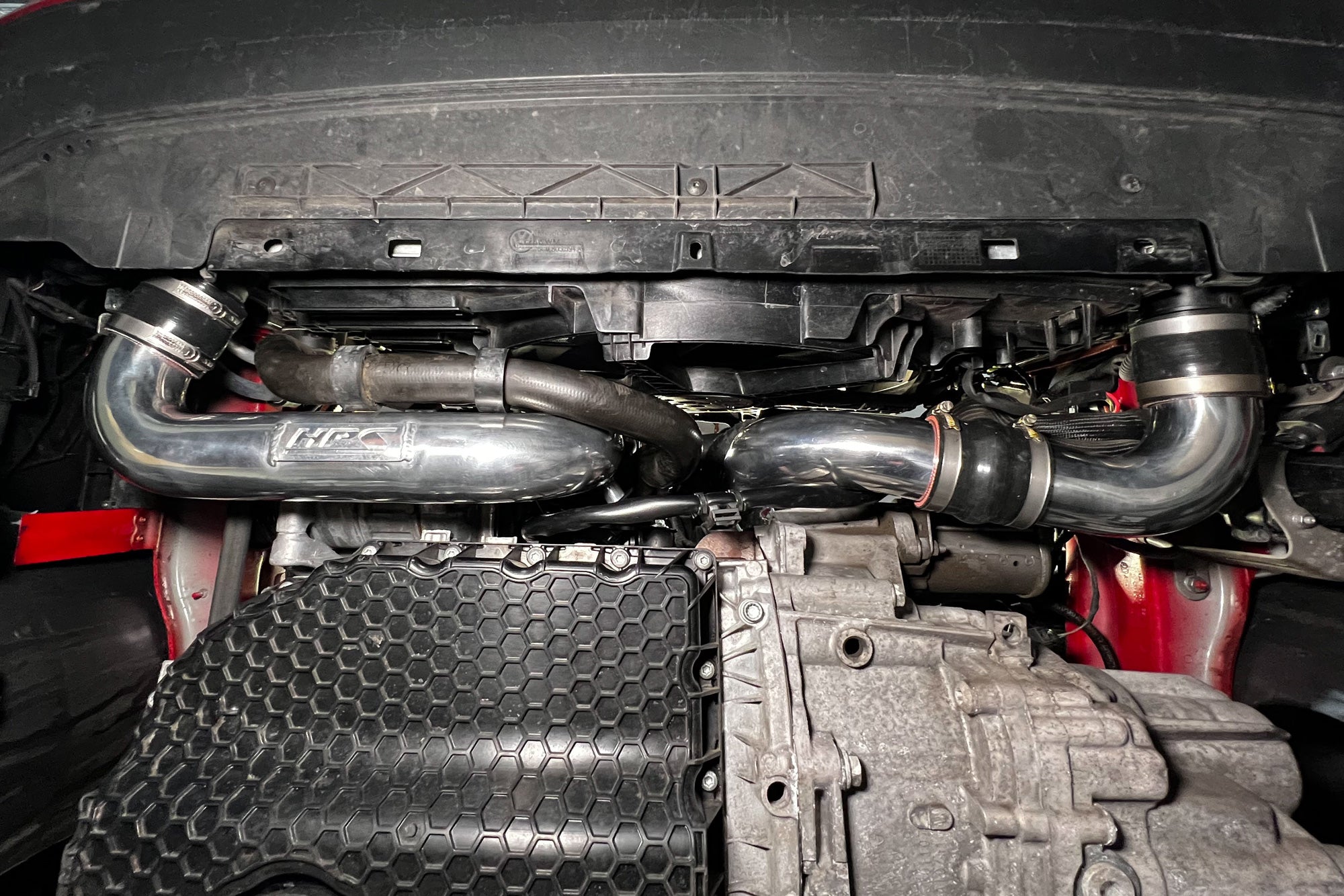 HPS Intercooler Hot Cold Side Charge Piping Kit Installed Volkswagen Golf GTI MK7 2.0L Turbo
