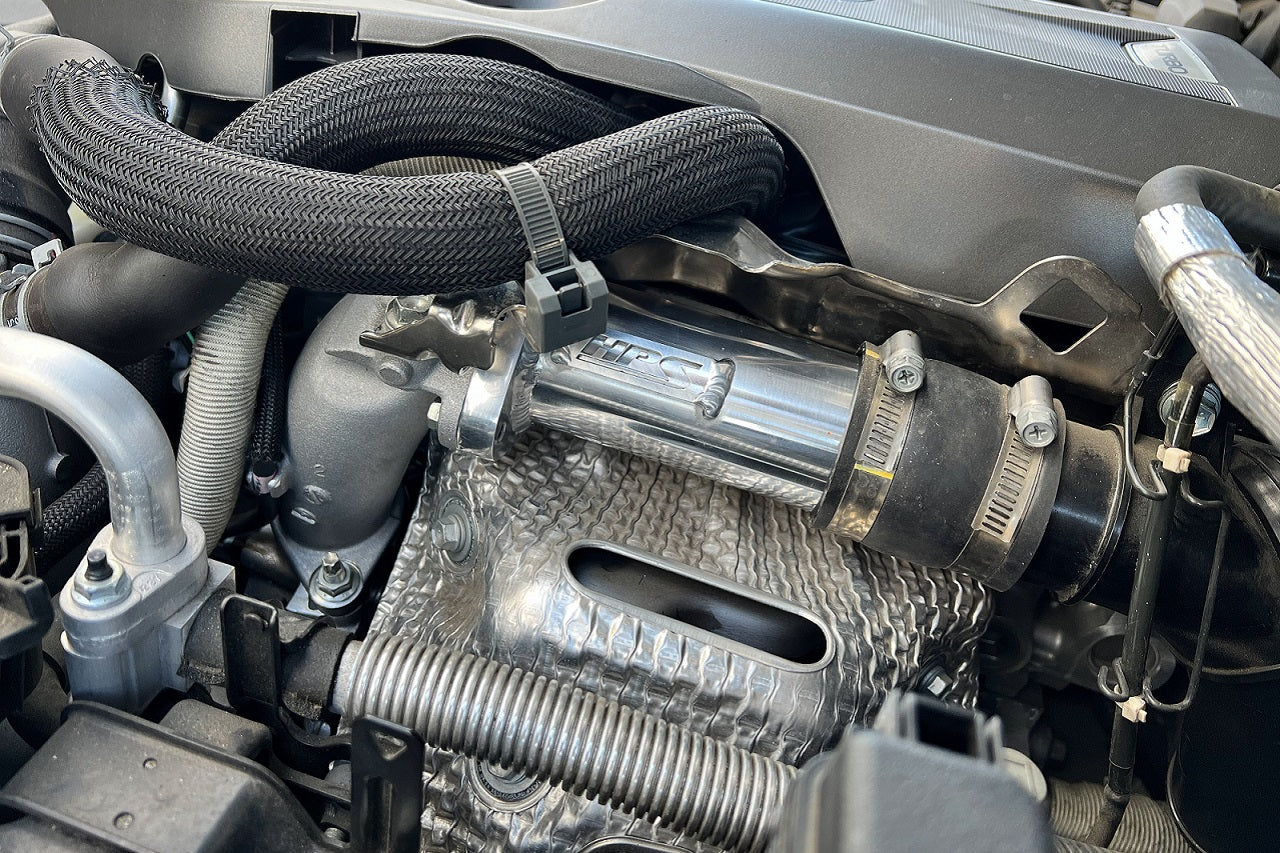 HPS Turbo Resonator installed engine Lexus 2016-2017 GS200t 2.0T , 17-131