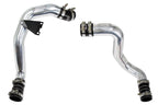 HPS Hot & Cold Side Polish Charge Pipe with Black Intercooler Boots Kit, 03-07 Ford F550 Superduty Powerstroke 6.0L Diesel Turbo 17-145P