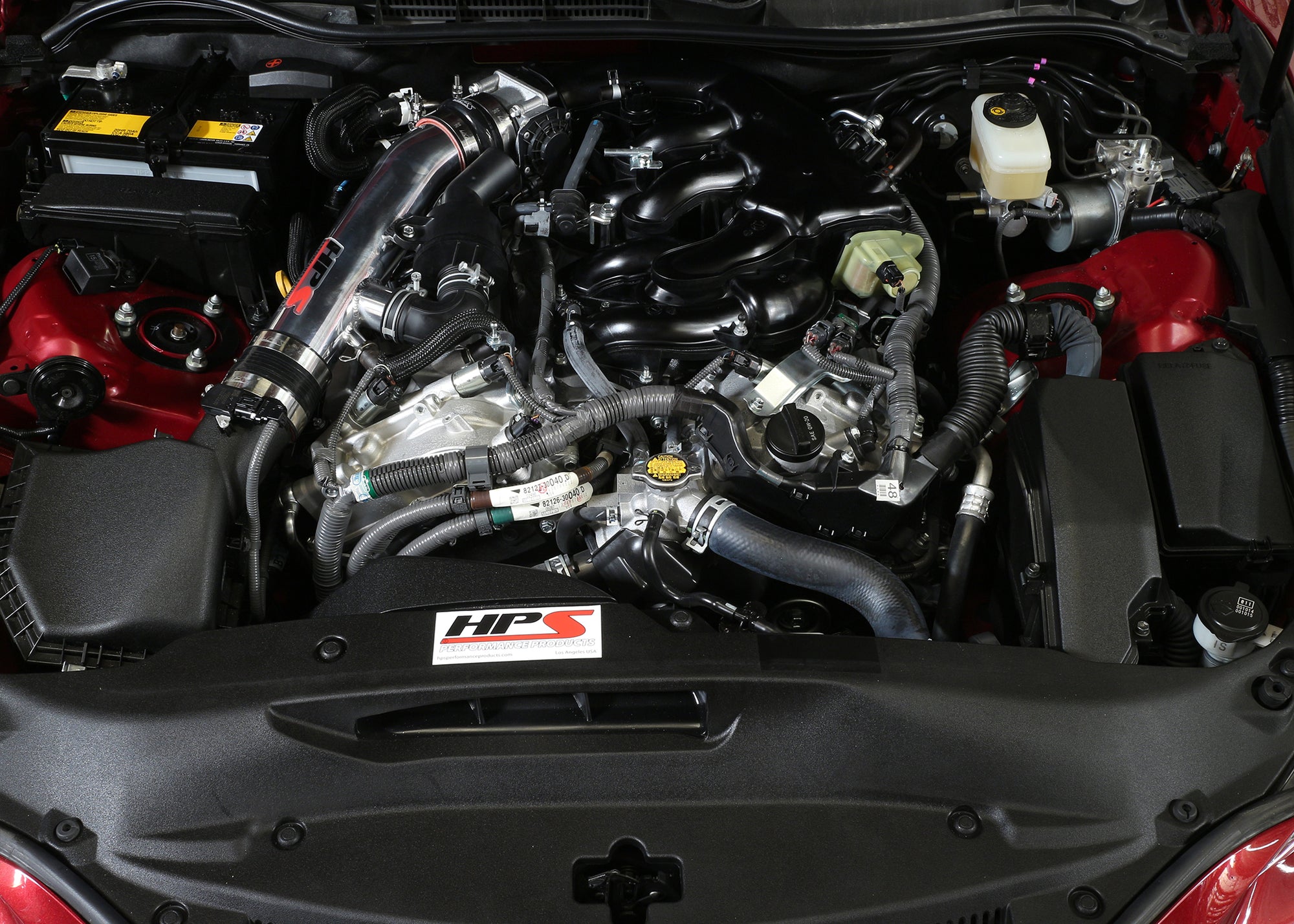 HPS Post MAF Cold Air Intake Tube Kit Installed 2014 2015 Lexus IS250 2.5L V6 F-Sport 27-559