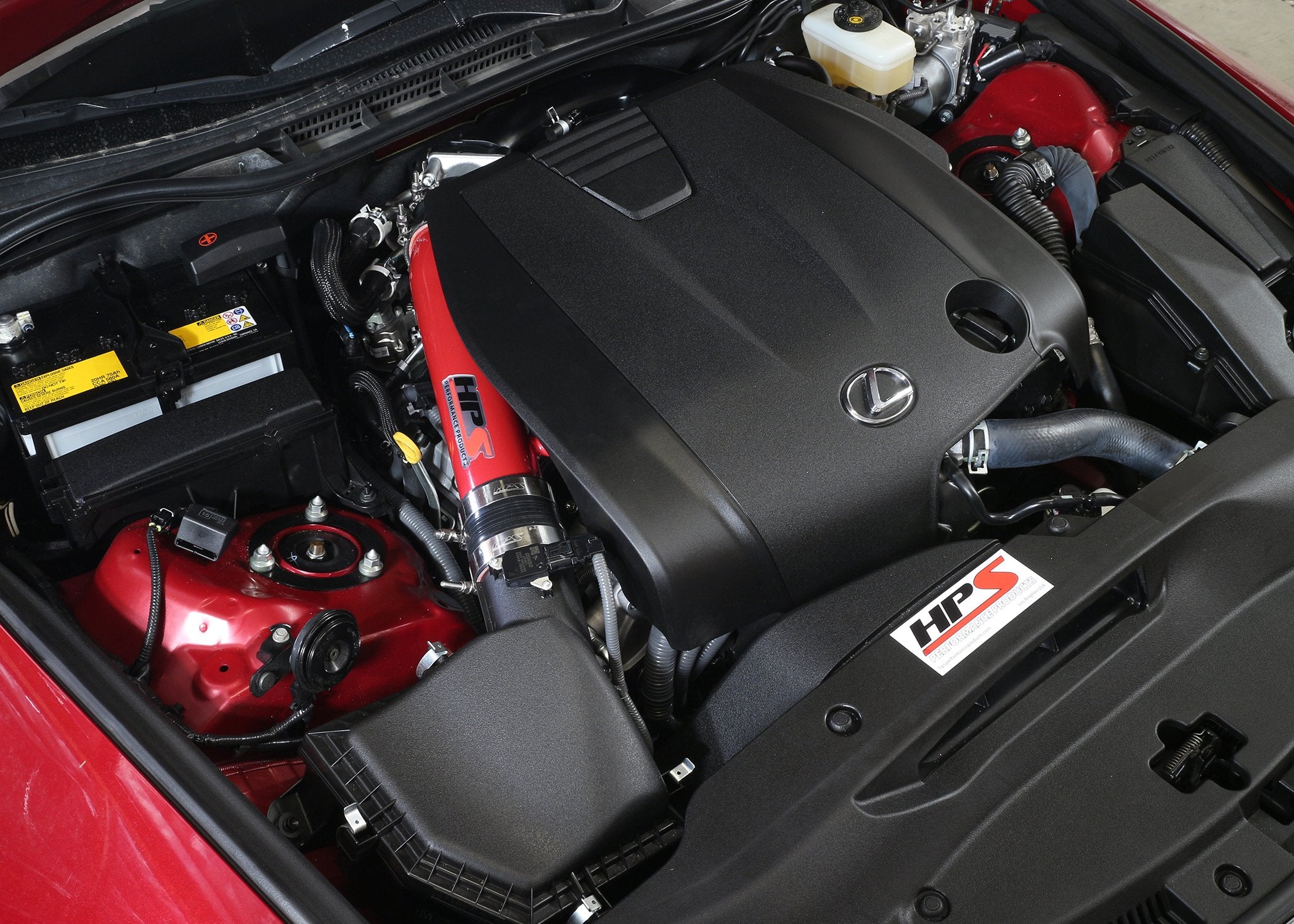HPS Performance Post MAF Air Intake Tube Kit Installed 2014-2016 Lexus IS250 2.5L V6 Non F-Sport 27-560R