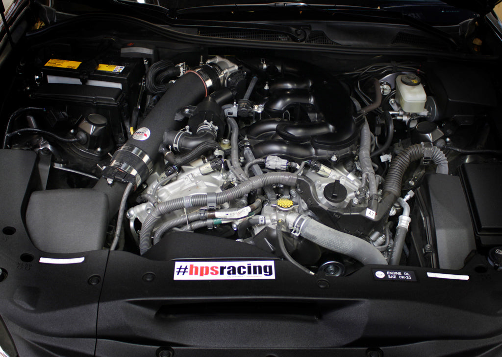 HPS Post MAF Cold Air Intake Tube Kit Installed 2016-2023 Lexus RC300 3.5L V6 F Sport 27-198