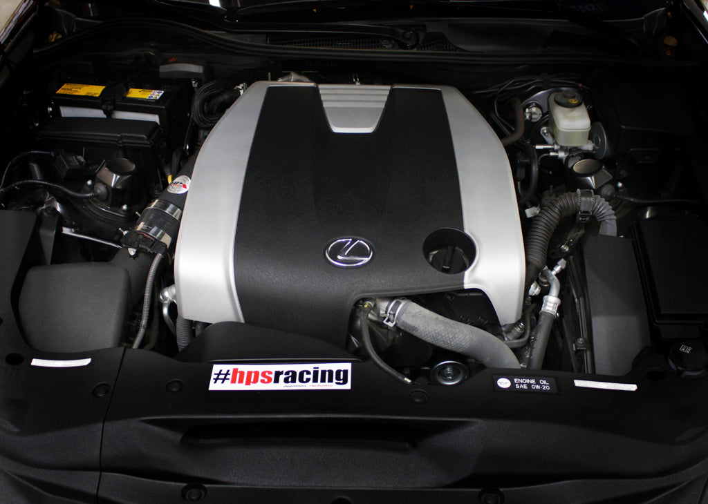 HPS Post MAF Cold Air Intake Tube Kit Installed 2016-2020 Lexus IS300 3.5L V6 F Sport 27-198