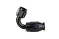 HPS Performance Black Aluminum 120 Degree Compression Teflon Hose End to AN Female for Stainless Steel Reinforced PTFE Hose