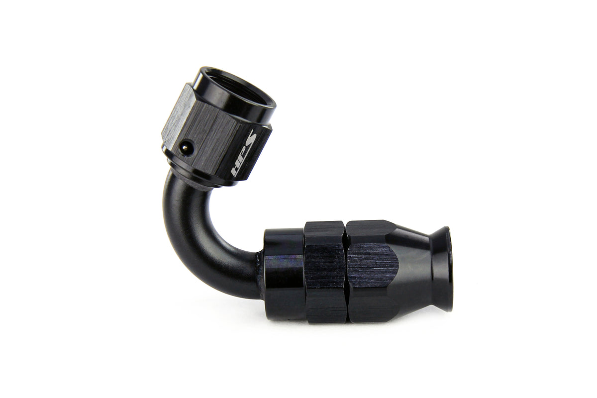 Black Braided Hose (6AN), steel-reinforced/fiber-covered rubber hose :  USRT