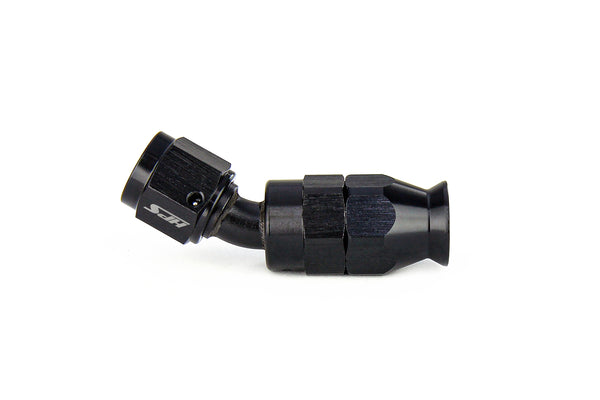 HPS Performance 90 Degree -3 Compression Teflon Hose End to AN Female for PTFE Hose, Stainless Steel