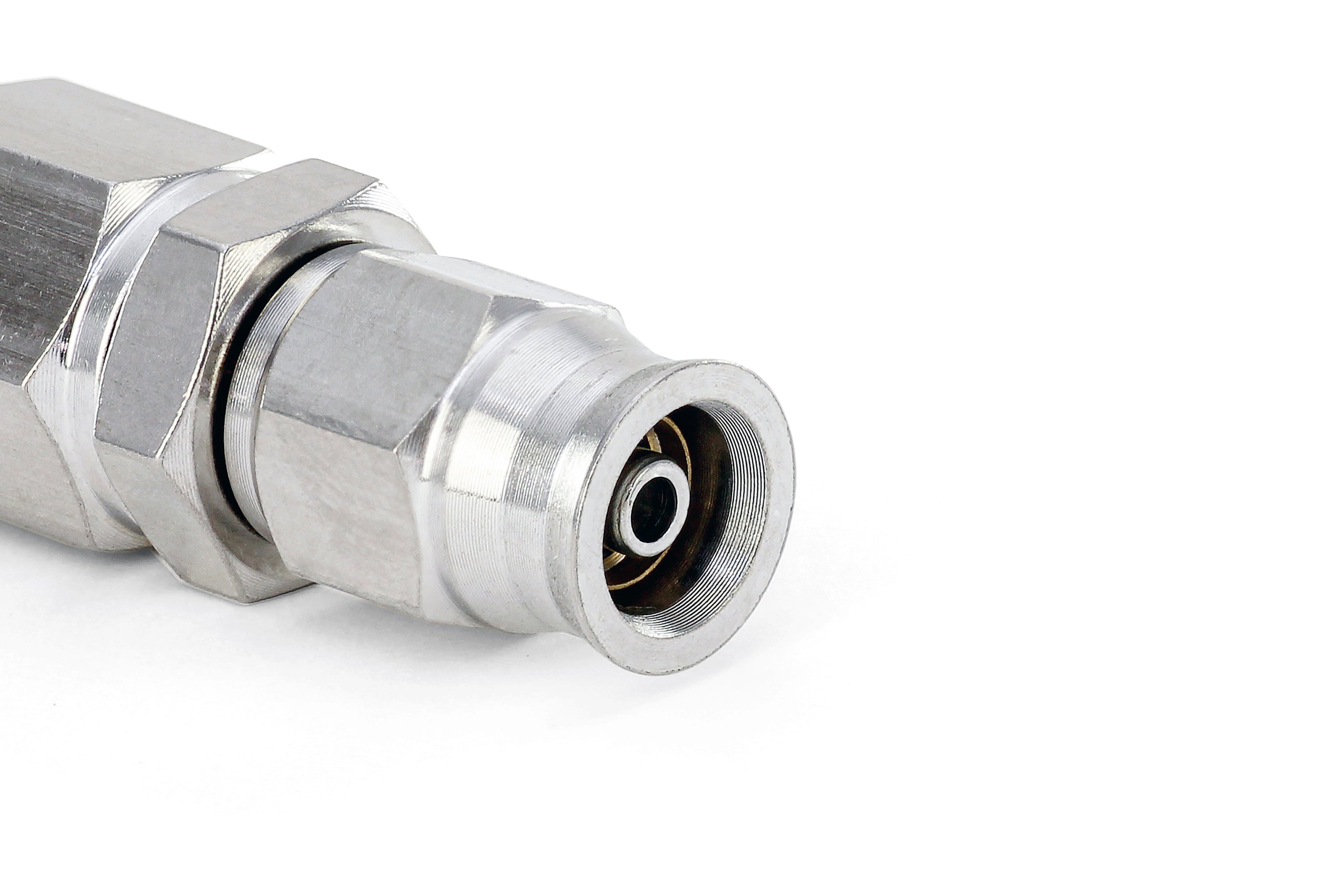 HPS Performance Compression Teflon Hose End to AN Female for PTFE Hose, Stainless Steel