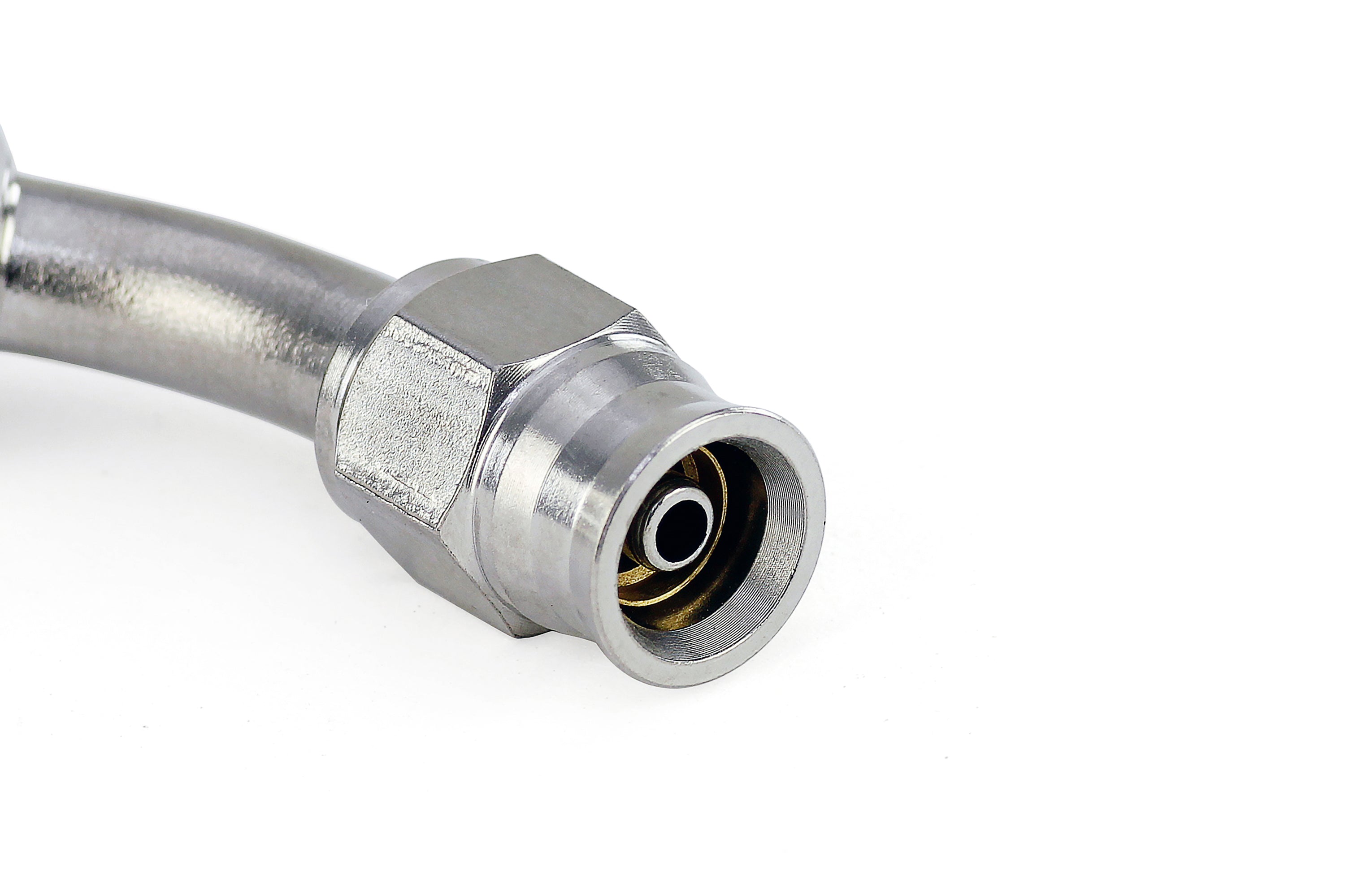 HPS Performance Compression Teflon Hose End to AN Female with 10mm Banjo for PTFE Hose,  Stainless Steel