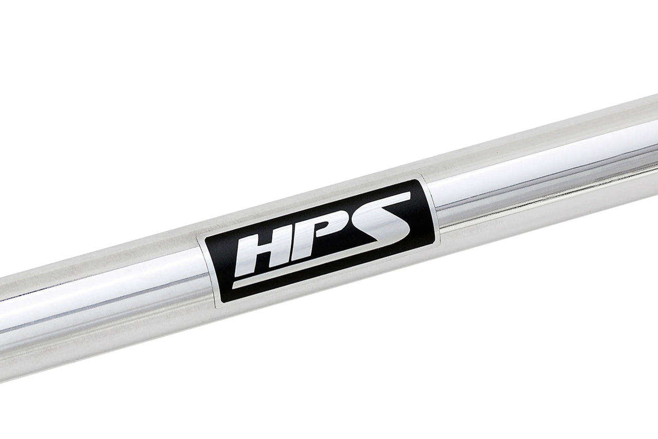 HPS front strut bar 42 103 42-103 BMW e46 325 330 M3 logo brushed aluminum sticker