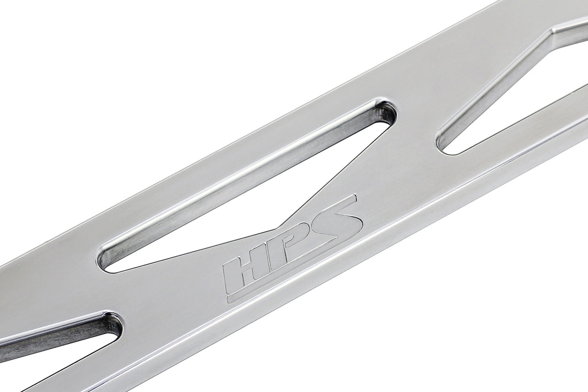 HPS Performance Front Strut Bar 2018-2022 Honda Accord L15 K20 Turbo 42-104 logo details billet aluminum