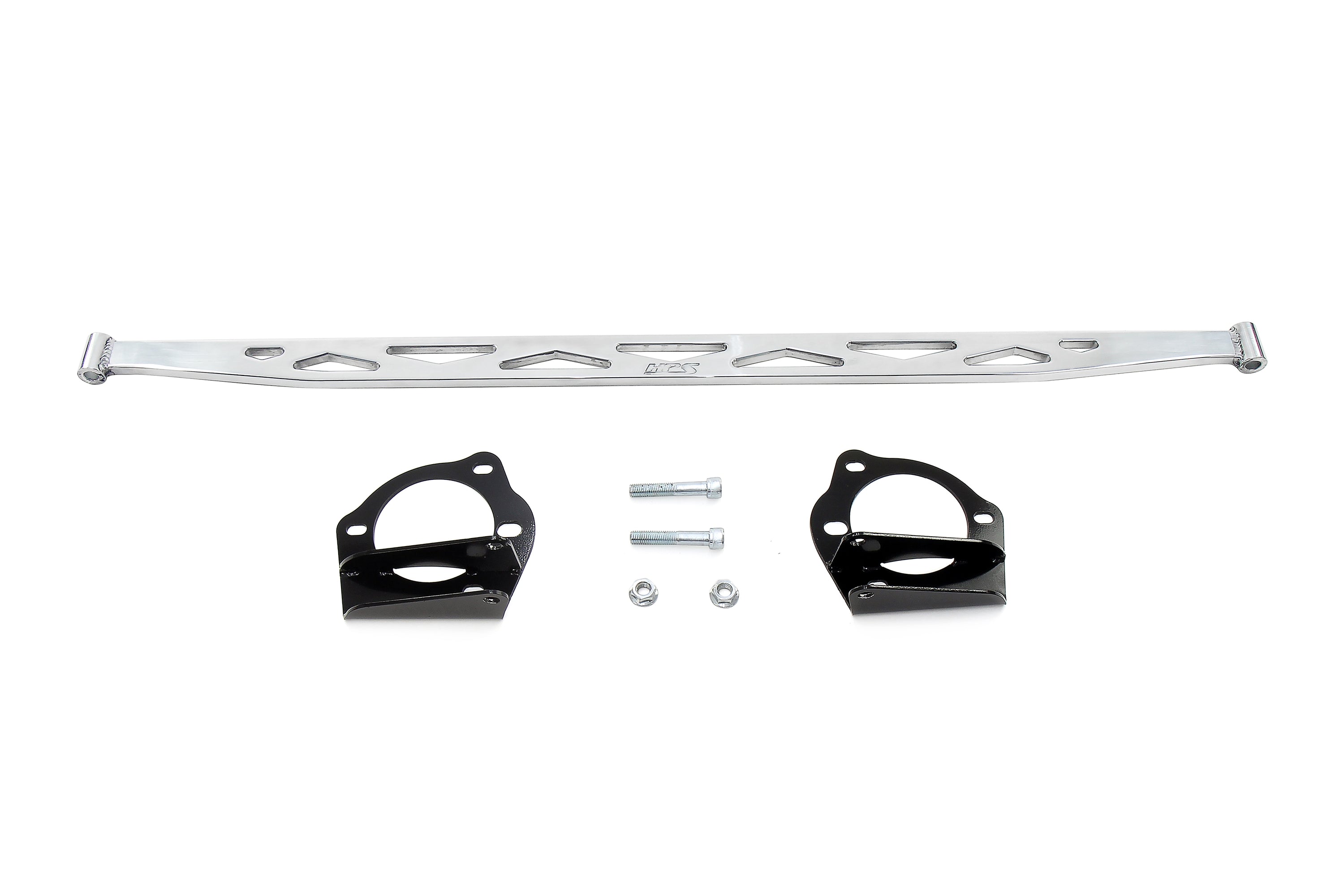 HPS Front Strut Bar Polished billet aluminum Gen X 11th Gen Honda Civic 2.0L billet aluminum cnc