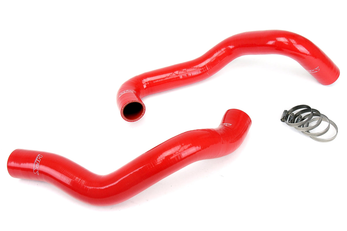 HPS Red Reinforced Silicone Radiator Hose Kit Coolant Ford 94-95 Mustang GT / Cobra 57-1011-RED