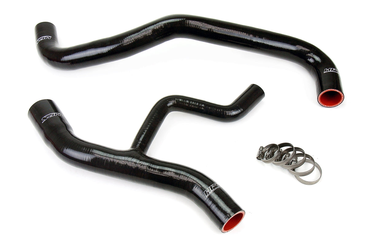 HPS Black Reinforced Silicone Radiator Hose Kit Coolant Ford 02-04 Mustang GT 57-1012-BLK