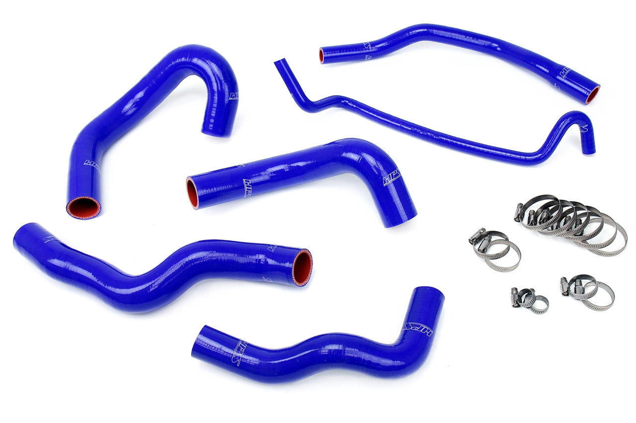 HPS Blue Reinforced Silicone Radiator Hose Kit Coolant Ford 05-06 Mustang V8 57-1013-BLUE