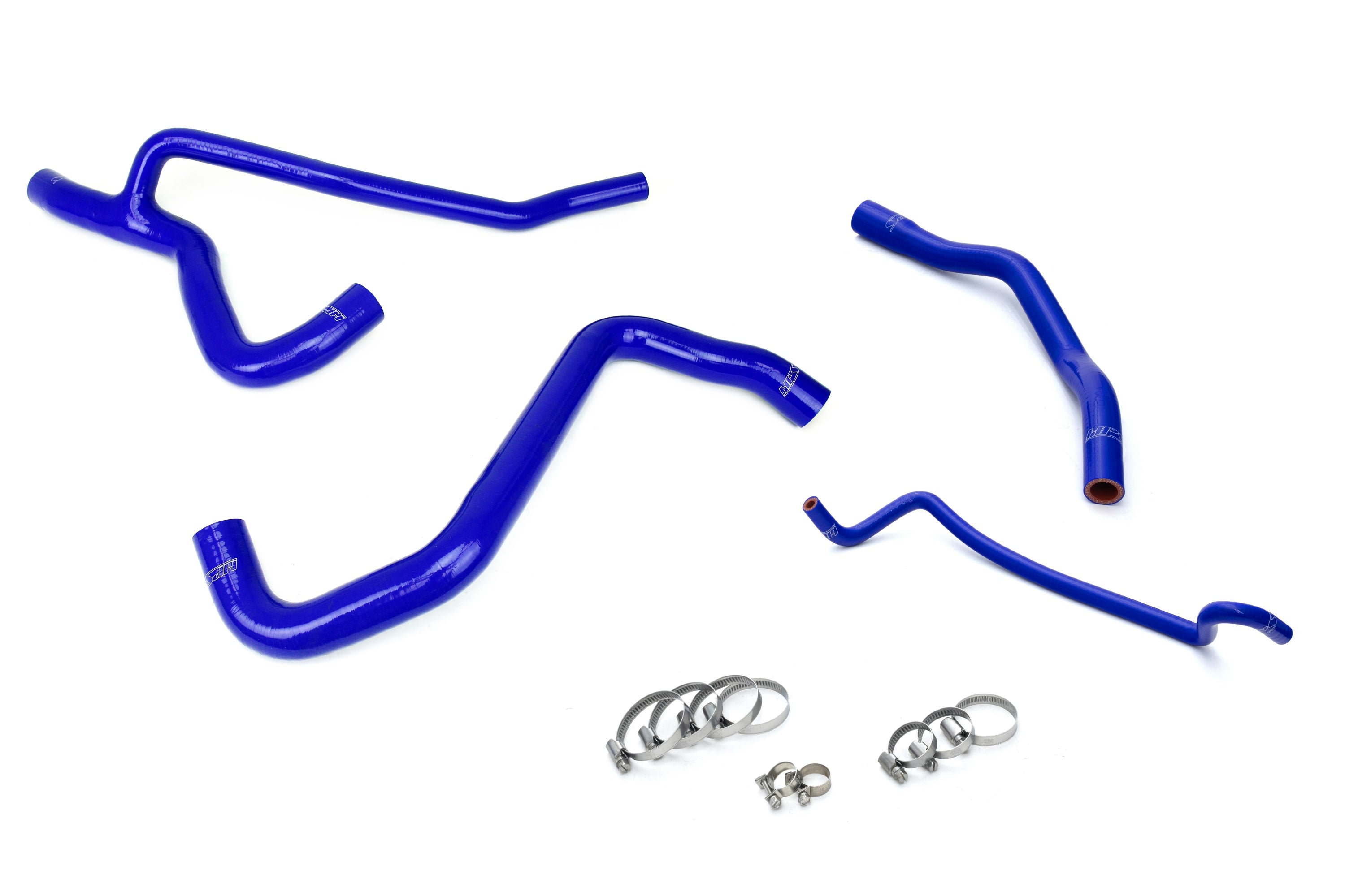 HPS Blue Reinforced Silicone Radiator Hose Kit Coolant Ford 07-10 Mustang GT V8 57-1014-BLUE