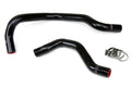 HPS Black Reinforced Silicone Radiator Hose Kit Coolant Honda 88-91 CRX B16 57-1016-BLK