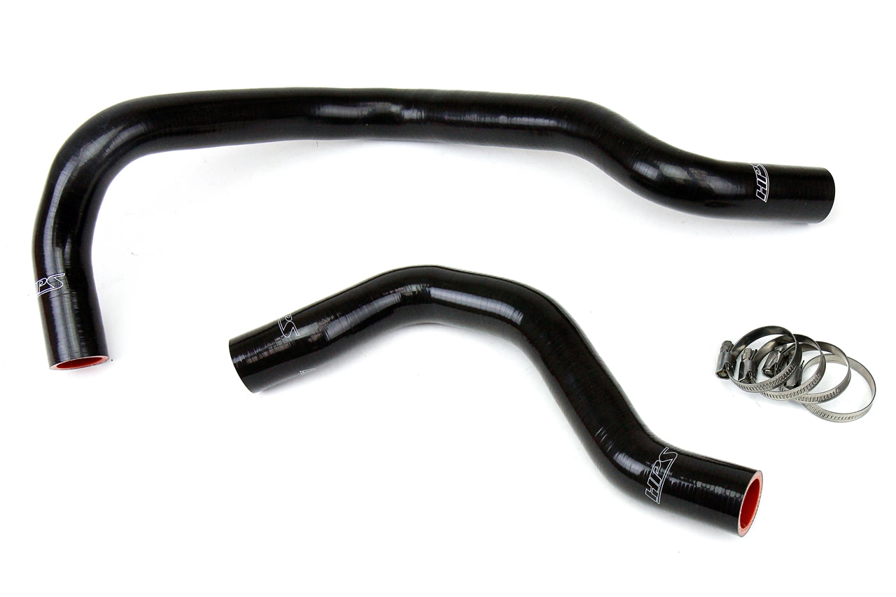 HPS Black Reinforced Silicone Radiator Hose Kit Coolant Honda 88-91 Civic B16 57-1016-BLK