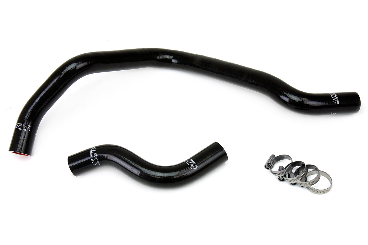 HPS Black Reinforced Silicone Radiator Hose Kit Coolant Honda 93-97 Del Sol SOHC D15 D16 57-1018-BLK