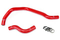 HPS Red Reinforced Silicone Radiator Hose Kit Coolant Honda 93-97 Del Sol SOHC D15 D16 57-1018-RED