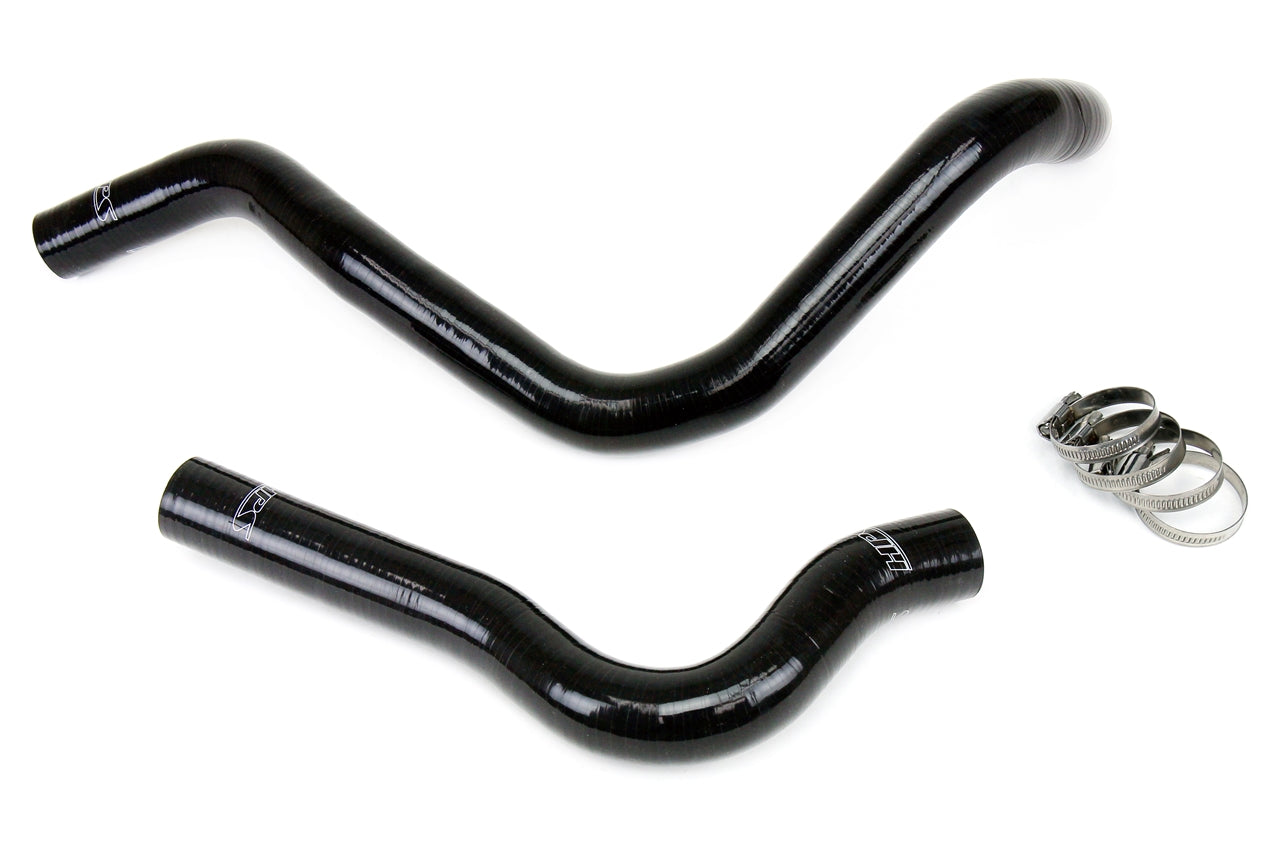 HPS Black Reinforced Silicone Radiator Hose Kit Coolant Honda 99-00 Civic Si 57-1019-BLK