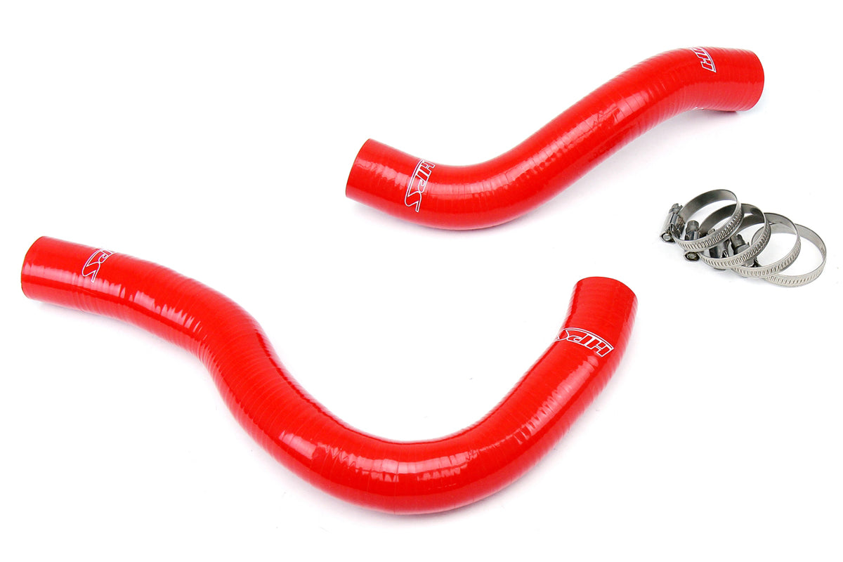 HPS Red Reinforced Silicone Radiator Hose Kit Coolant Honda 02-05 Civic Si 57-1020-RED