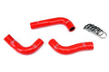 HPS Red Reinforced Silicone Radiator Hose Kit Coolant Mazda 94-97 Miata 57-1030-RED