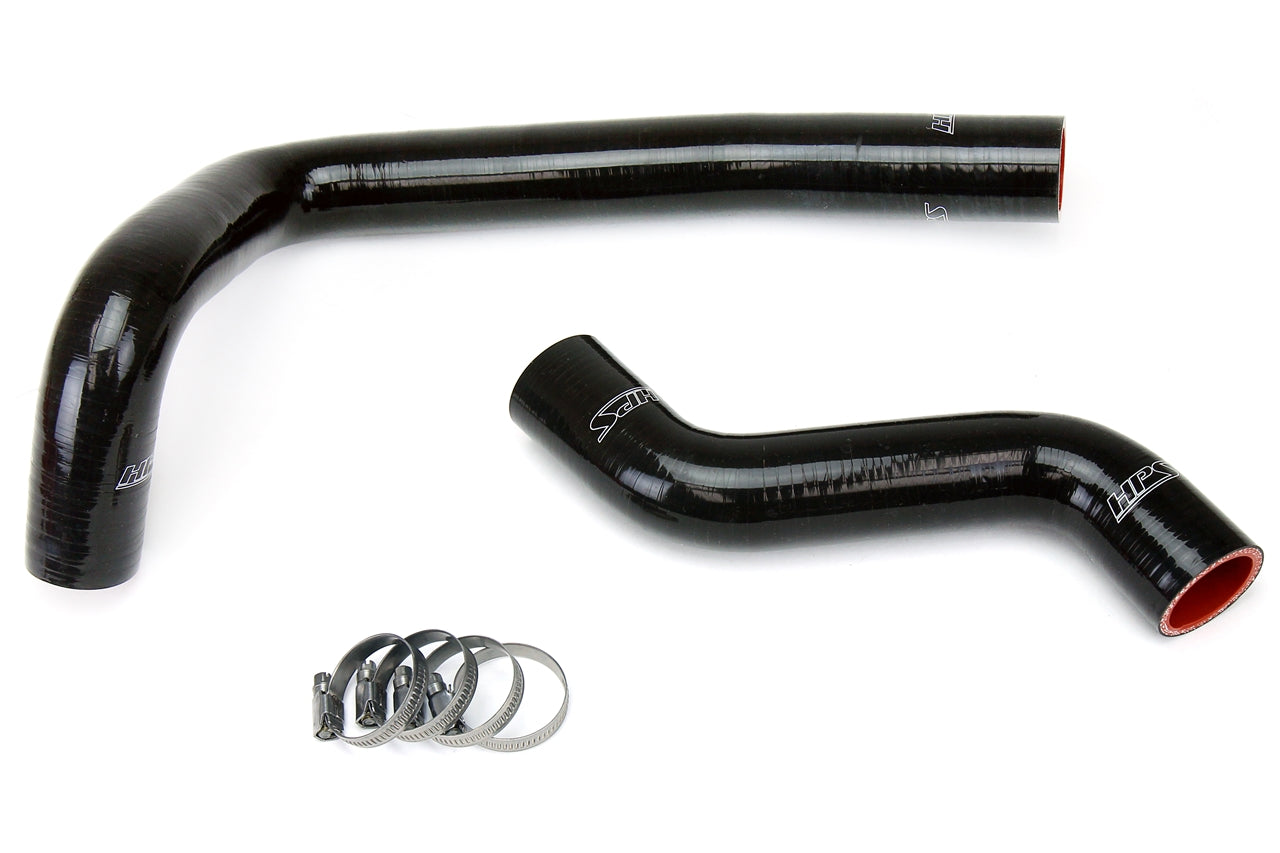 HPS Black Reinforced Silicone Radiator Hose Kit Coolant Mazda 93-97 RX7 FD3S 57-1035-BLK