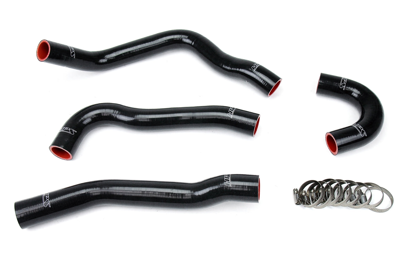 HPS Black Silicone Radiator Hose Kit 2008-2015 Mitsubishi Lancer Evolution Turbo EVO 10 X 57-1043-BLK