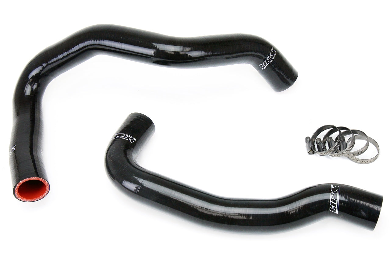 HPS Black Reinforced Silicone Radiator Hose Kit Coolant Nissan 89-98 240SX KA 57-1044-BLK