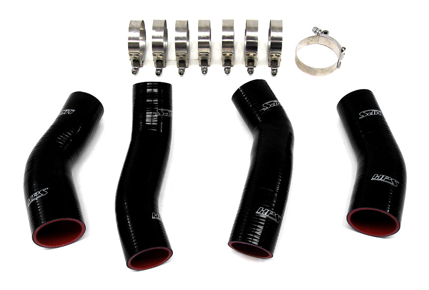 HPS Black Silicone Intercooler Hose Kit 1990-1996 Nissan 300ZX Z32 TT Fairlady Twin Turbo 57-1047-BLK