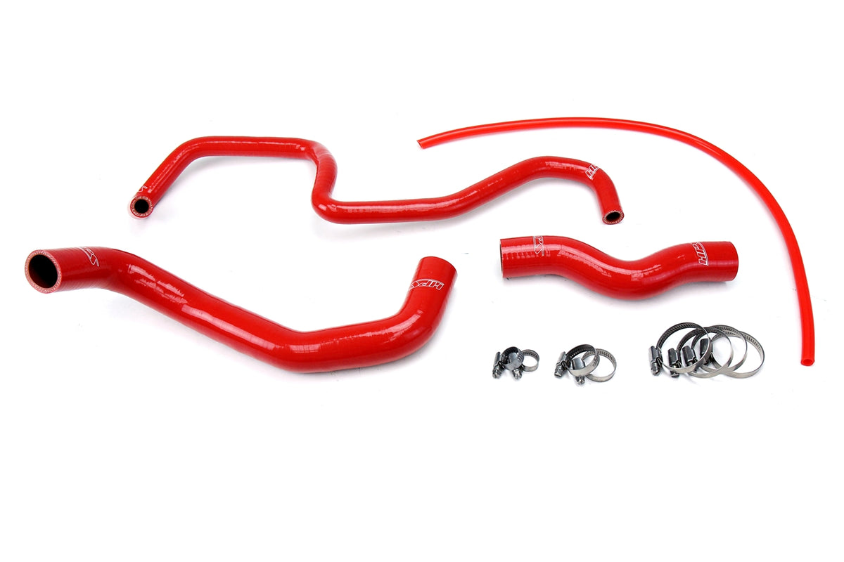 HPS Red Reinforced Silicone Radiator Hose Kit Coolant Infiniti 03-06 G35 Sedan 57-1048-RED