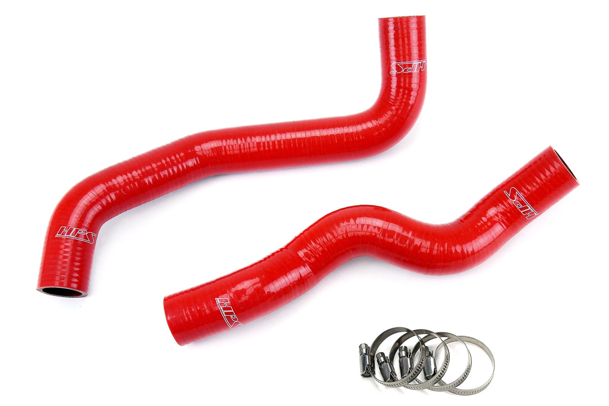 HPS Red Reinforced Silicone Radiator Hose Kit Coolant Infiniti 2015 Q40 57-1049-RED