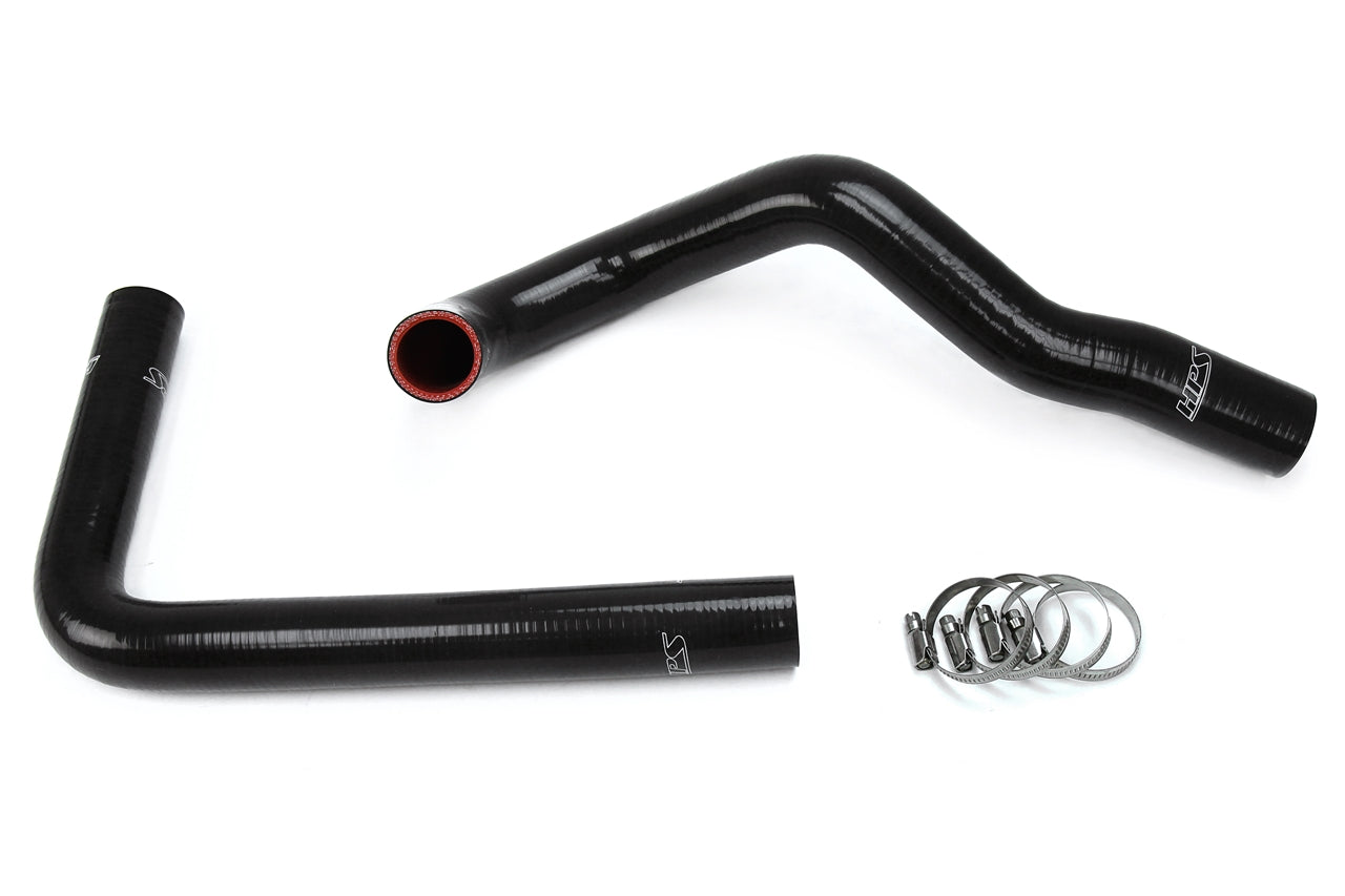 HPS Black Silicone Radiator Hose Kit 1986-1992 Toyota Supra 1JZ 2JZ Swap 1JZGTE 2JZGTE 57-1067-BLK