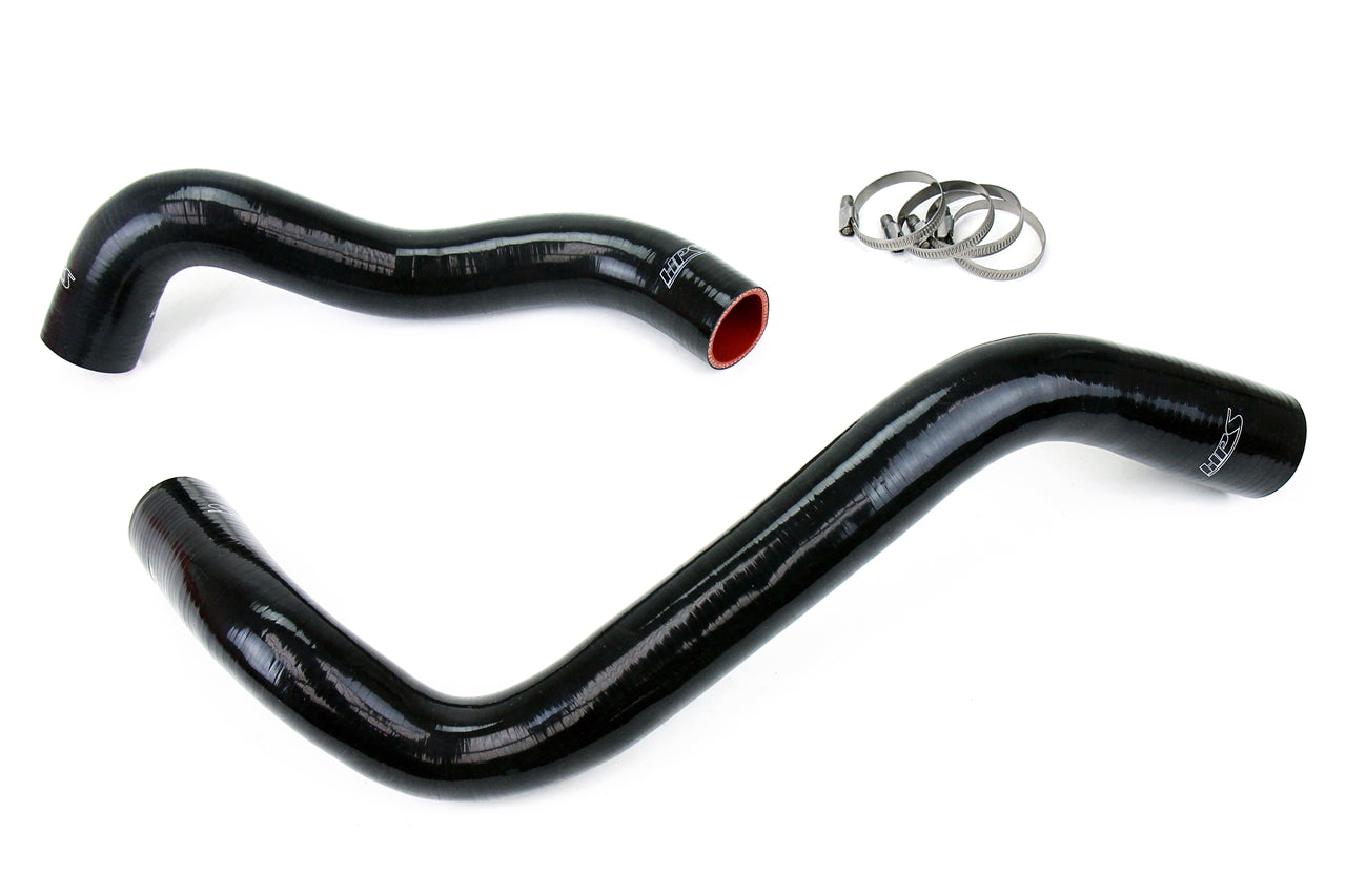 HPS Black Reinforced Silicone Radiator Hose Kit Coolant Ford 99-01 F550 Superduty w/ 7.3L Diesel Single Alternator 57-1074-BLK