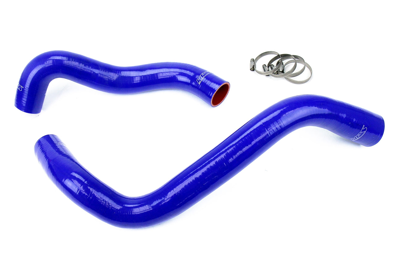 HPS Blue Reinforced Silicone Radiator Hose Kit Coolant Ford 99-01 F350 Superduty w/ 7.3L Diesel Single Alternator 57-1074-BLUE