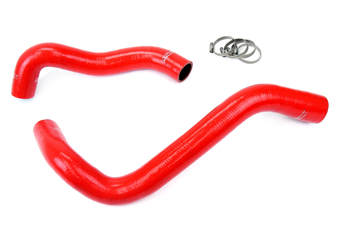 HPS Red Reinforced Silicone Radiator Hose Kit Coolant Ford 99-01 F450 Superduty 7.3L Diesel Single Alternator 57-1074-RED