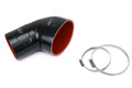 HPS Black Reinforced Silicone Post MAF Air Intake Hose Kit BMW 01-06 E46 M3 57-1078-BLK