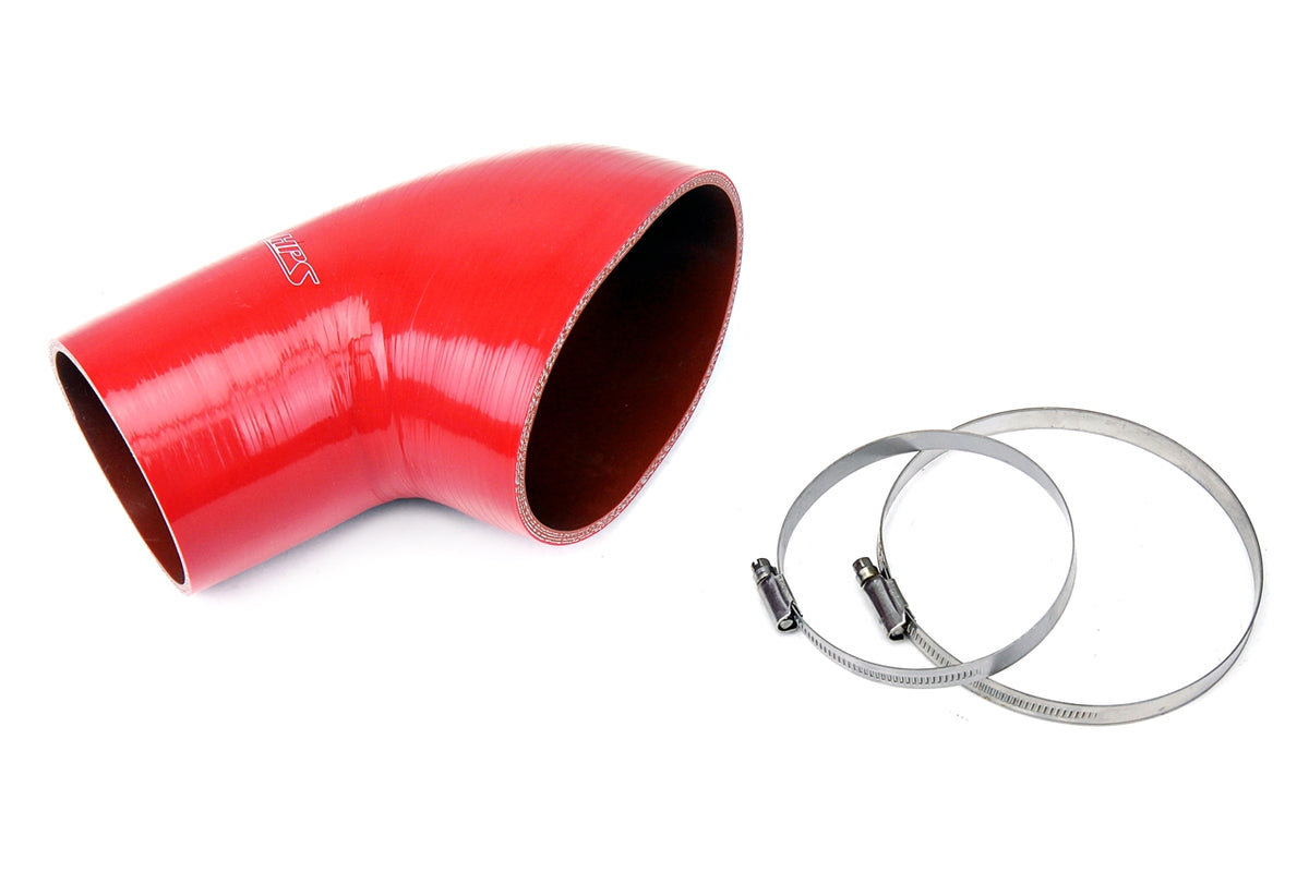 HPS Red Reinforced Silicone Post MAF Air Intake Hose Kit BMW 01-06 E46 M3 57-1078-RED